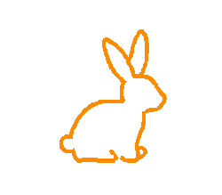 Pet sitter Garde d'animaux Lapin orange