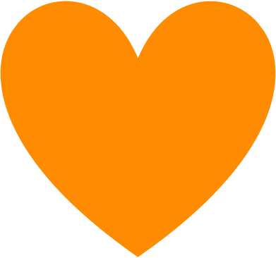 Cœur orange Pet Sitter Garde d'animaux