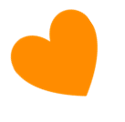 Cœur orange Pet Sitter Garde d'animaux Mios Gironde Landes